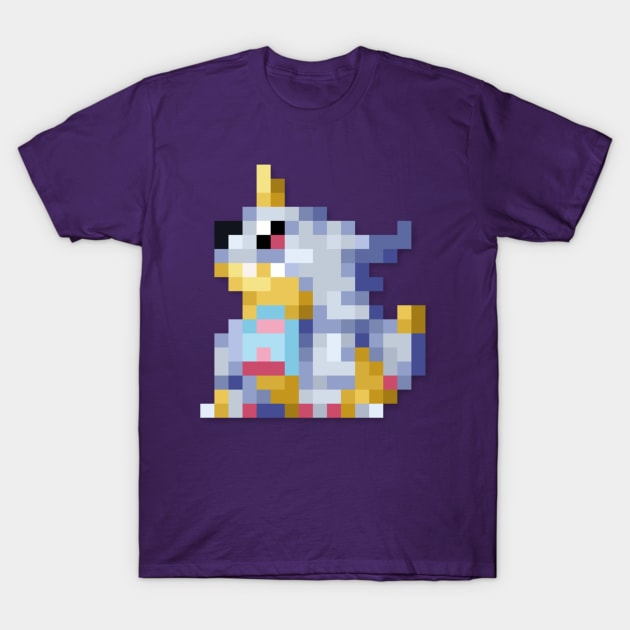 Gabumon low-res pixelart T-Shirt by JinnPixel